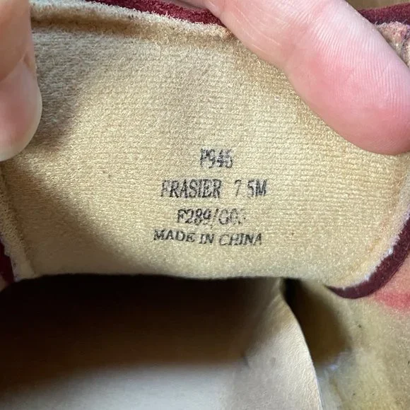 Coach Men's Maroon Suede Frasier Sneakers 7.5 M - Picture 8 of 9